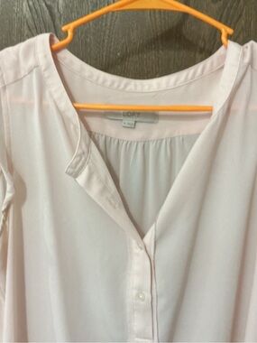 Loft light pink blouse